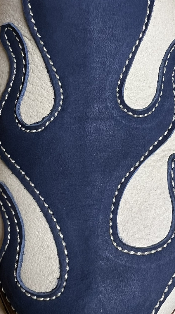 Flame Slipper Beige/Navy
