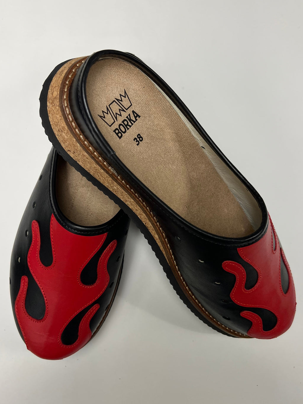 Flame Slipper Black/Red