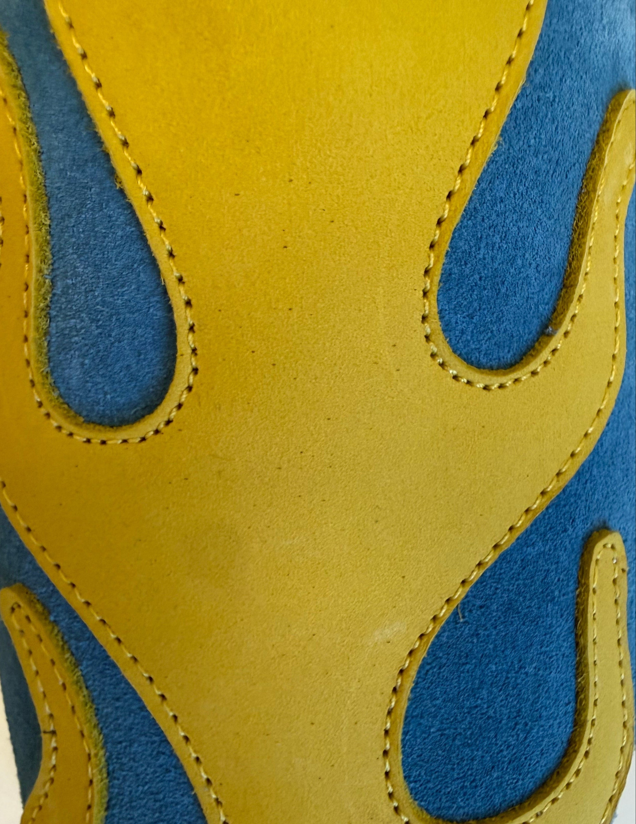 Flame Slipper Light Blue/Yellow